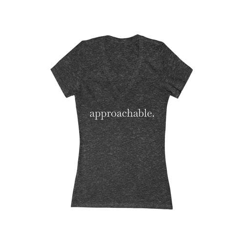 Approachable Women's V-Neck Tee – Wear Your Intentions
