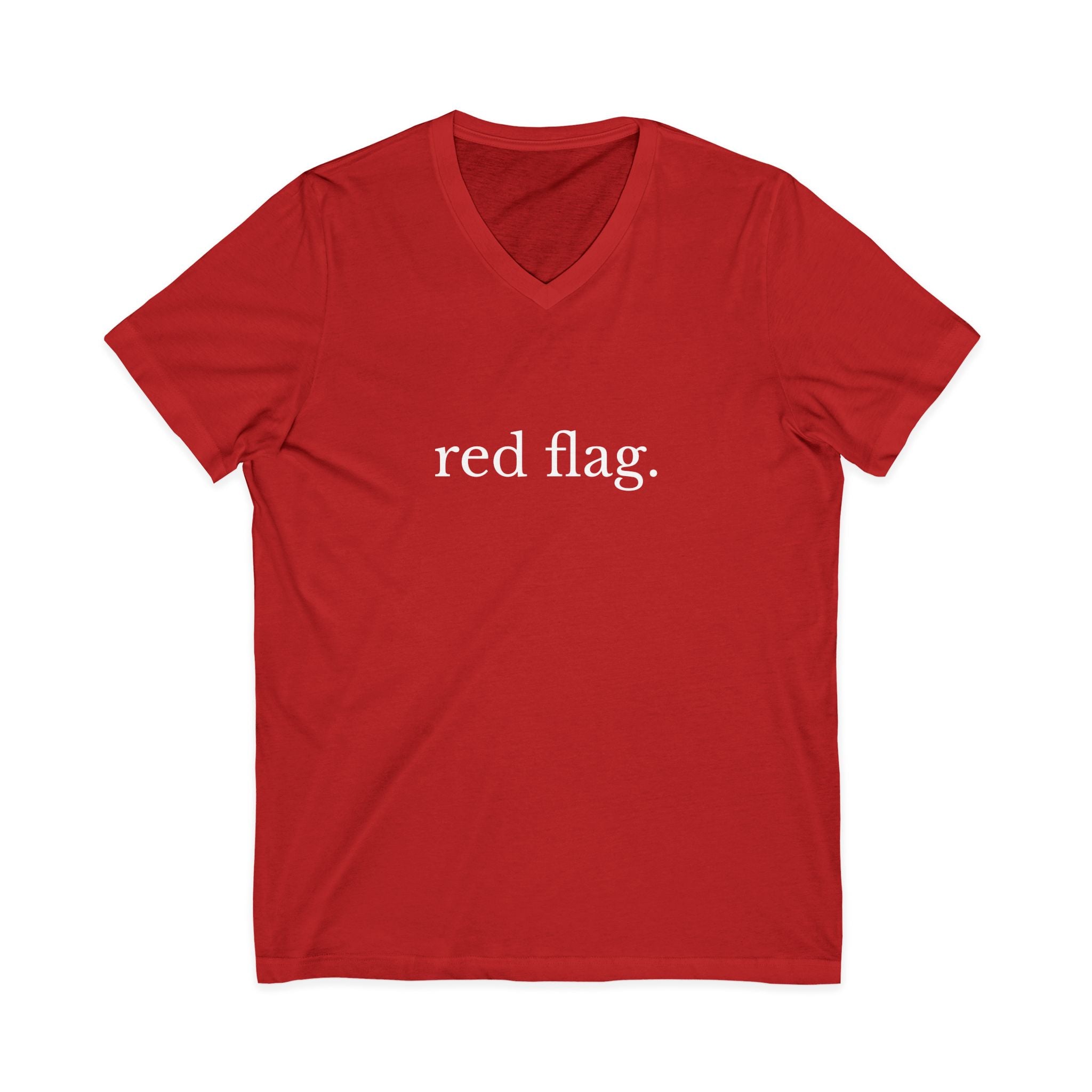 Red Flag Men's V-Neck Tee – Wear Your Intentions