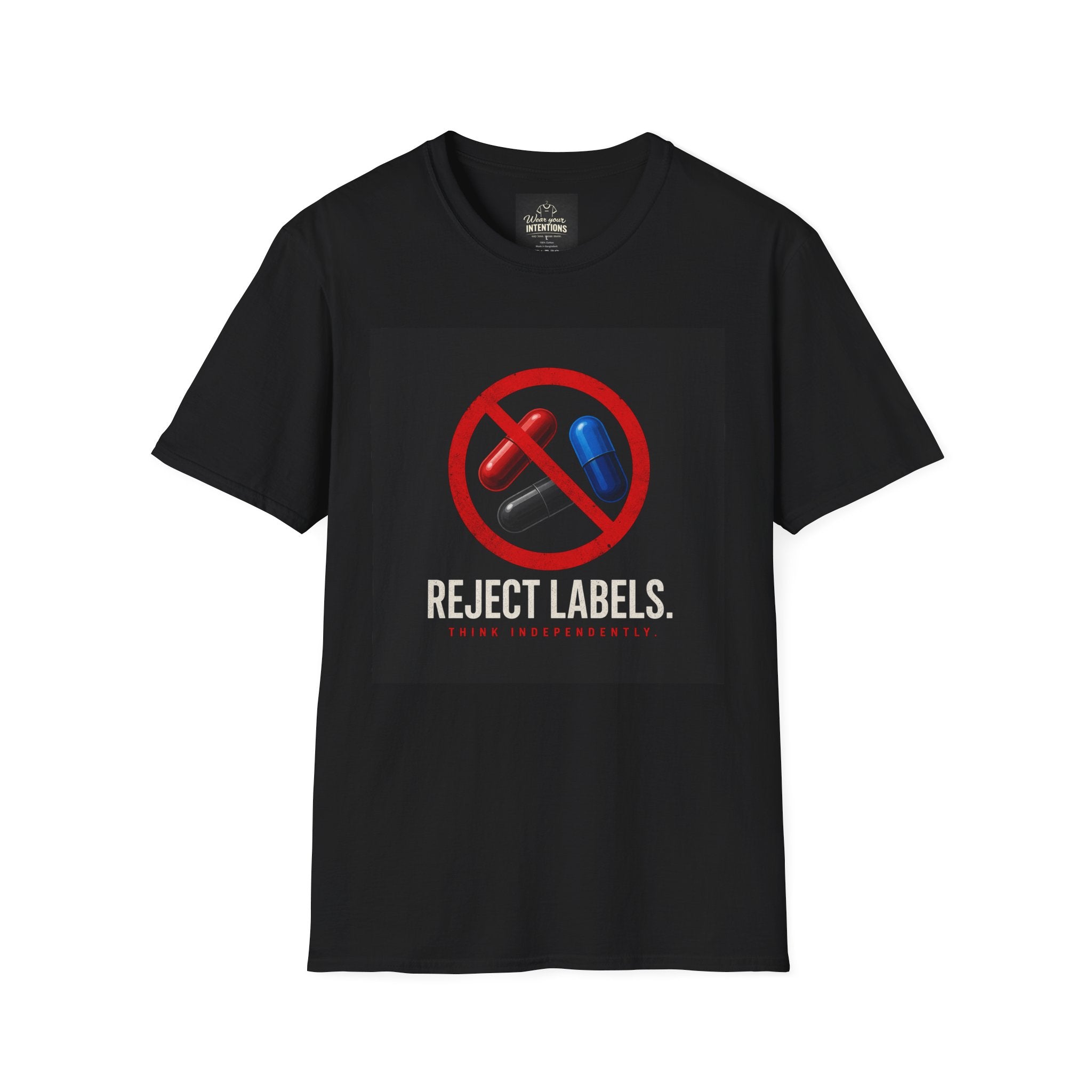 "Reject Labels" Red pill/Blue pill - Premium T Shirt