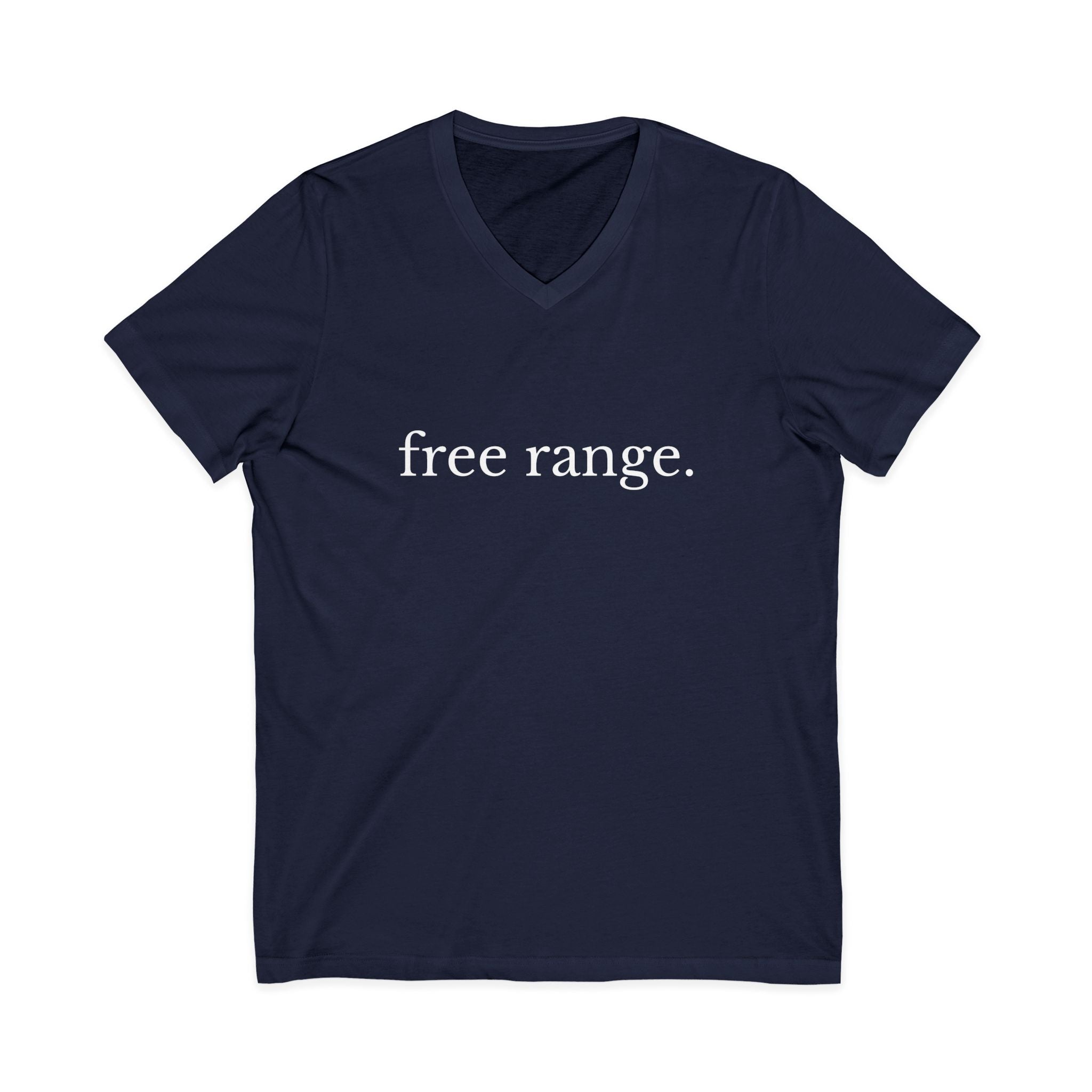 Free Range Men's V-Neck Tee – Wear Your Intentions