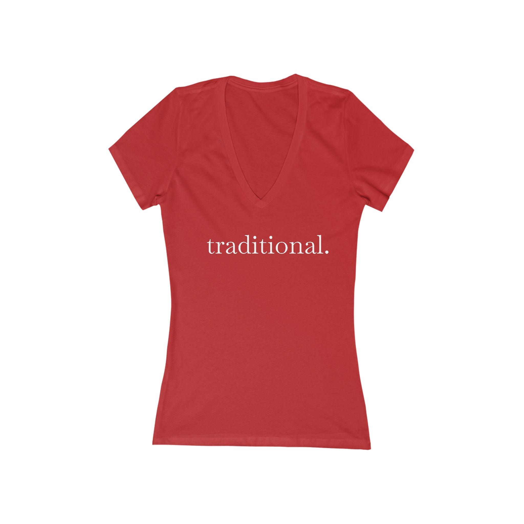 Traditional Values Women's V-Neck Tee – Wear Your Intentions