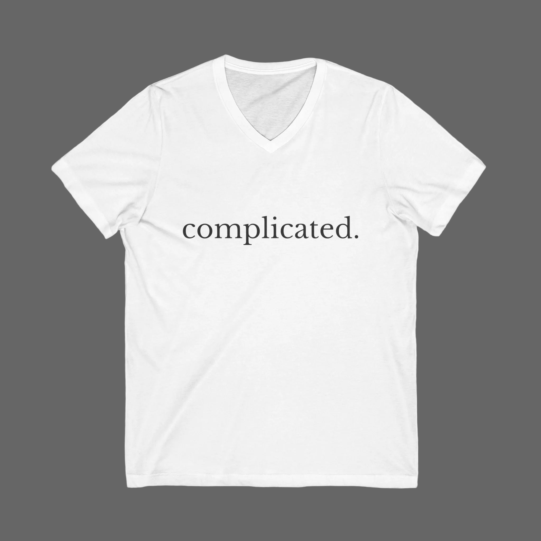 Complicated Men's V-Neck Tee – Wear Your Intentions