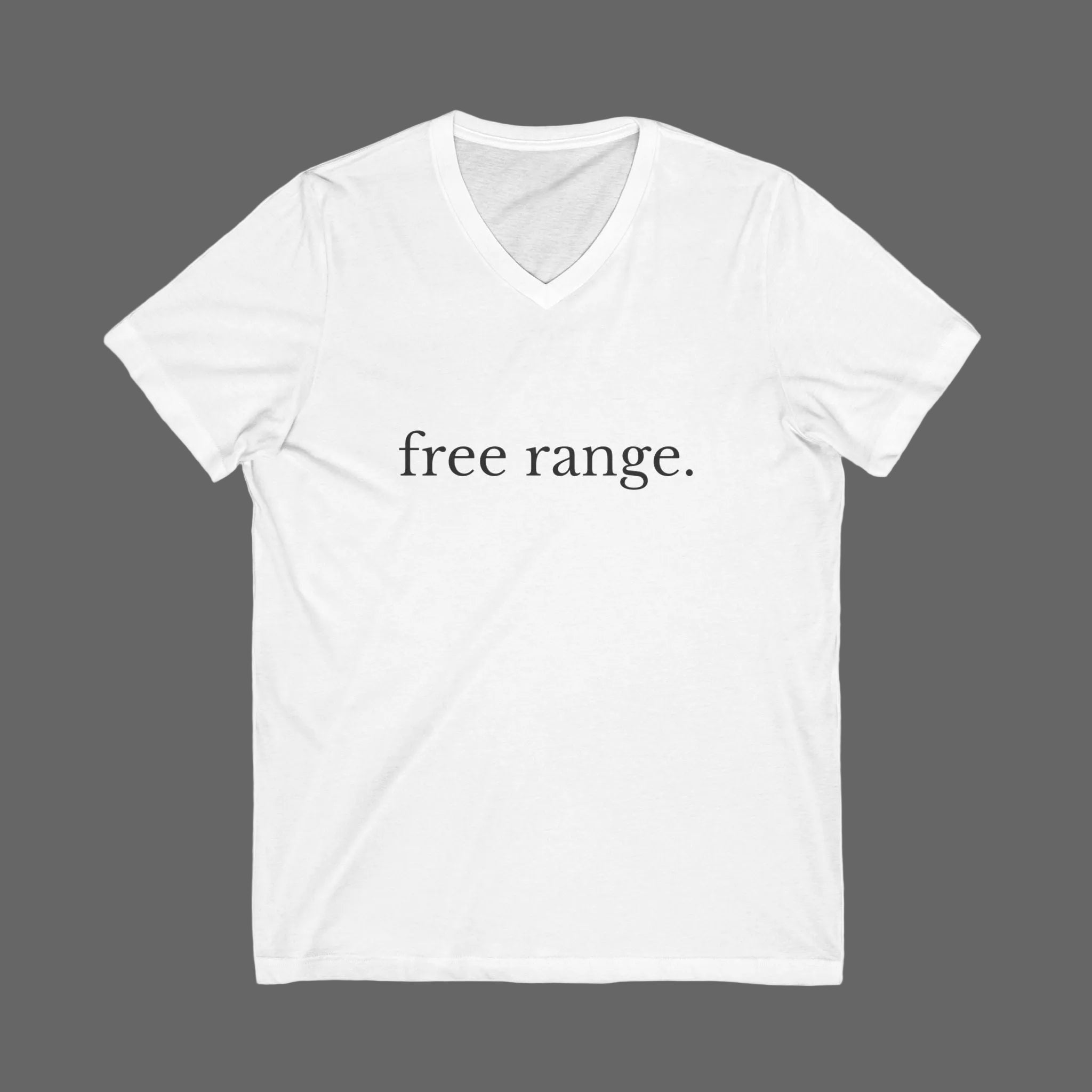Free Range Men's V-Neck Tee – Wear Your Intentions