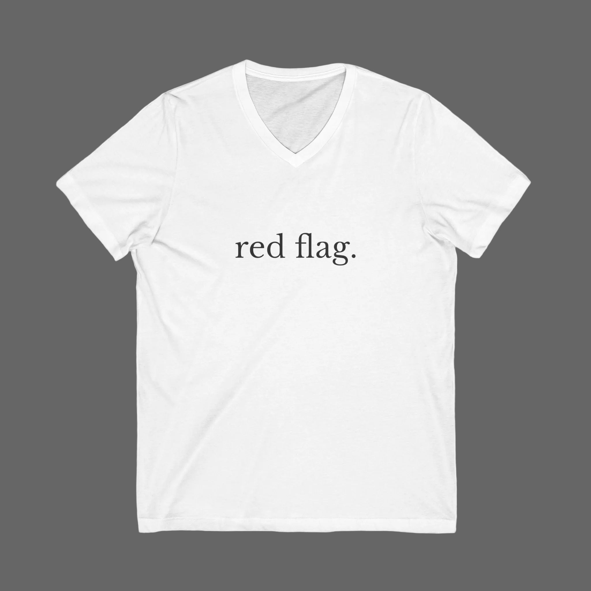 Red Flag Men's V-Neck Tee – Wear Your Intentions