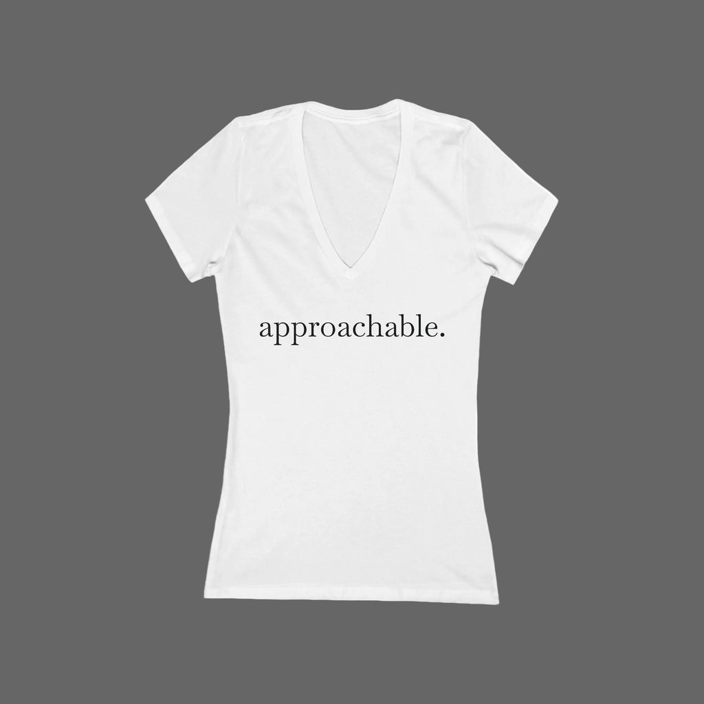 Approachable Women's V-Neck Tee – Wear Your Intentions