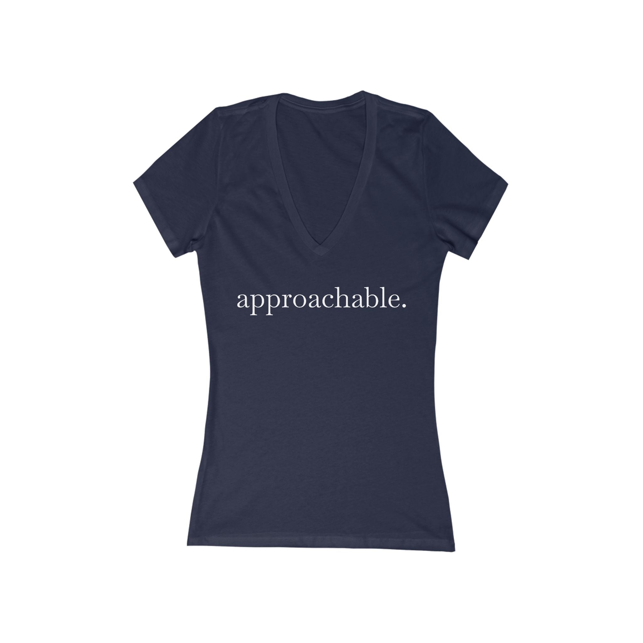 Approachable Women's V-Neck Tee – Wear Your Intentions