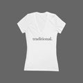 Traditional Values Women's V-Neck Tee – Wear Your Intentions