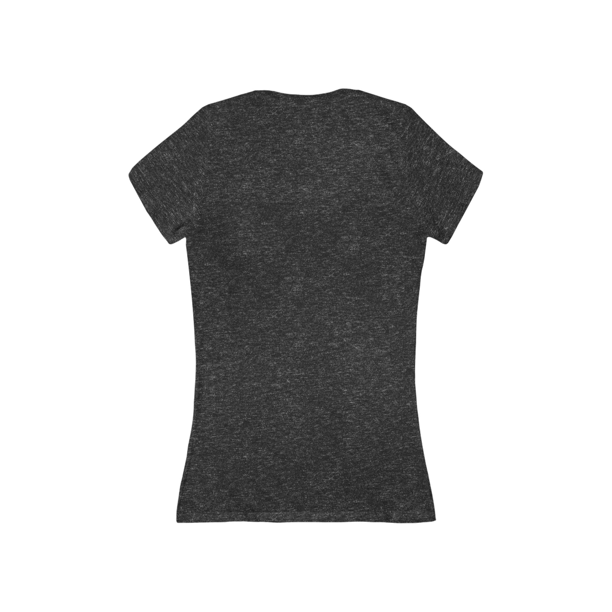 Women's Deep V-Neck Tee, "seeking"